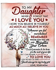 Never Forget That I Love U Mom To Daughter Fleece Blanket tile