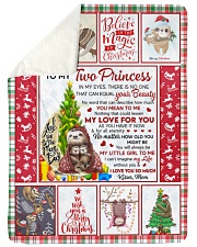 In My Eyes There Is No One Xmas Mom To Daughter Large Sherpa Fleece Blanket - 60" x 80" thumbnail