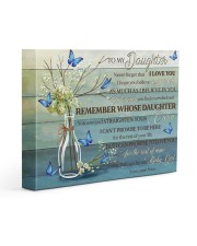 Blue Never Forget That I Love U Mom To Daughter 14x11 Gallery Wrapped Canvas Prints front