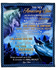 Always Remember U Are My Sunshine Wolf Mom To Son Fleece Blanket - 50" x 60" front
