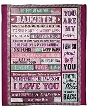 Today Is A Good Day Mom To Daughter Fleece Blanket - 50" x 60" front