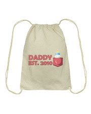 Daddy Est 2010 - For Husband Drawstring Bag tile