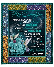 Daughter Always Remember You're In My Heart Fleece Blanket - 50" x 60" front