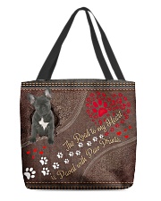 French-Bulldog-dog-the-road-to-my-heart All-over Tote back