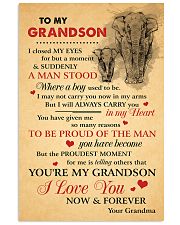 Grandson Elephant I love You Now And Forever 11x17 Poster front