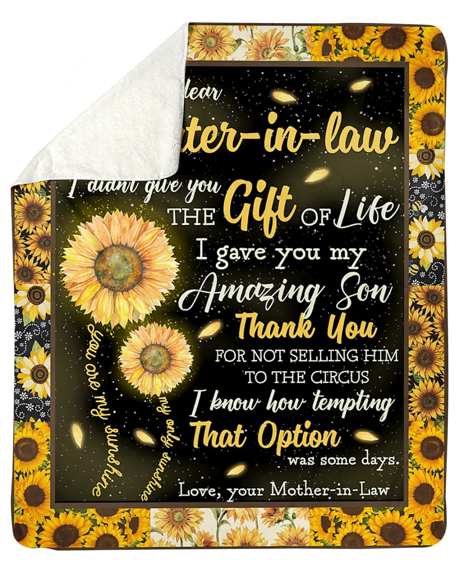 To My Daughter-In-Law I Gave You My Amazing Son Sherpa Fleece Blanket - 50" x 60"