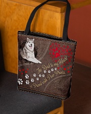 Alaskan-Malamute-dog-the-road-to-my-heart-All All-over Tote aos-all-over-tote-lifestyle-front-02