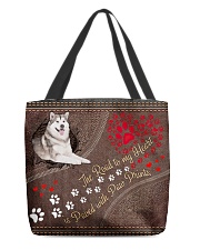 Alaskan-Malamute-dog-the-road-to-my-heart-All All-over Tote front