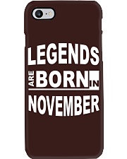 Legends are born in November Phone Case tile