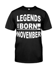 Legends are born in November Premium Fit Mens Tee tile