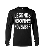 Legends are born in November Long Sleeve Tee tile
