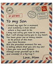 I closed my eyes for a moment air mail Mom to Son Fleece Blanket - 50" x 60" front
