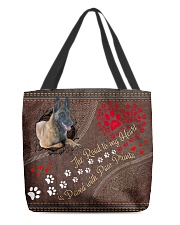 Belgian-Malinois-dog-the-road-to-my-heart All-over Tote back