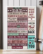 Dad Thanks 4The Sacrifices U Make Every Day ILoveU 11x17 Poster lifestyle-poster-4