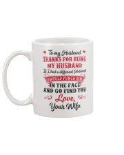 Thanks For Being My Husband Mug back