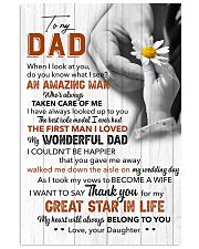 Thanks For My Great Star In Life - For Dad 11x17 Poster front