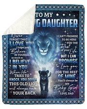 Lion- Never 4get that I Love U - Dad-To-Daughter Sherpa Fleece Blanket tile
