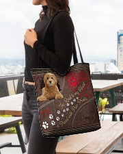 Labradoodle-dog-the-road-to-my-heart All-over Tote aos-all-over-tote-lifestyle-front-04