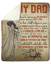 Some People Don't Believe In Heroes To Dad Sherpa Fleece Blanket - 50" x 60" thumbnail
