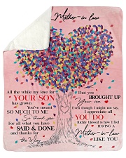 To Mother-In-Law All The While My Love For Ur Son Sherpa Fleece Blanket - 50" x 60" thumbnail