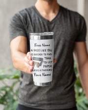 Personalized Name Best Boss ever Harder to find 20oz Tumbler aos-20oz-tumbler-lifestyle-front-15