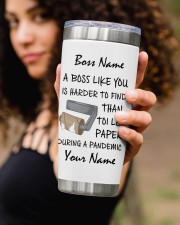 Personalized Name Best Boss ever Harder to find 20oz Tumbler aos-20oz-tumbler-lifestyle-front-93