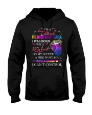 TATTOO CONTROL MOUTH February Hooded Sweatshirt tile