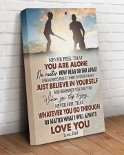 Never Feel That U Are Alone Baseball Dad To Son 16x24 Gallery Wrapped Canvas Prints aos-canvas-pgw-16x24-lifestyle-front-08