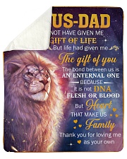 Bonus Dad Lion Thanks For Loving Me As Your Own Sherpa Fleece Blanket tile
