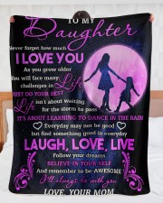 Daughter Follow Your Dreams Believe In Your Self Large Sherpa Fleece Blanket - 60" x 80" aos-sherpa-fleece-blanket-60x80-lifestyle-front-23