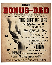 Bonus Dad - Thank You For Loving Me As Your Own Fleece Blanket - 50" x 60" front