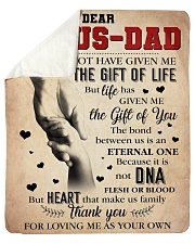 Bonus Dad - Thank You For Loving Me As Your Own Sherpa Fleece Blanket - 50" x 60" thumbnail