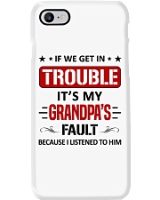Trouble It's My Grandpas Fault - For Granddaughter Phone Case tile