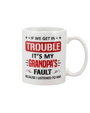 Trouble It's My Grandpas Fault - For Granddaughter Mug tile