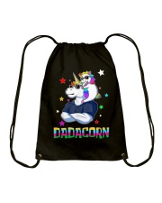 Dadacorn Muscle Unicorn Dad And Daghter - For Dad Drawstring Bag tile