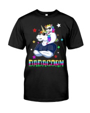 Dadacorn Muscle Unicorn Dad And Daghter - For Dad Classic T-Shirt front