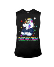 Dadacorn Muscle Unicorn Dad And Daghter - For Dad Sleeveless Tee tile