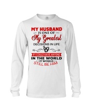 MyHusband Is One Of My Greatest Decisions-For Wife Long Sleeve Tee tile