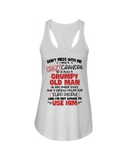 Don't Mess With Me I Have A Crazy Grandpa Ladies Flowy Tank tile