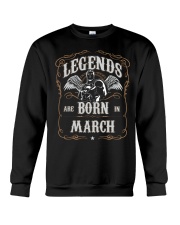 Legend are born in march Crewneck Sweatshirt tile