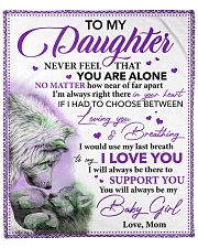 Daughter I Would Use My Last Breath To Say I LoveU Fleece Blanket - 50" x 60" front