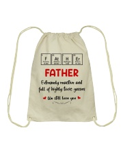 Father Full Of Highly Toxic Gasses - For Dad Drawstring Bag tile