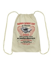 Happy Father's Day In Heaven Dad Drawstring Bag tile