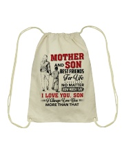 Mother And Son Best Friends For Life Drawstring Bag tile