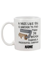 Personalized Name Boss Like U Is Harder Joe Biden Mug back