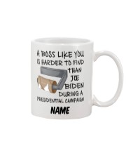 Personalized Name Boss Like U Is Harder Joe Biden Mug front