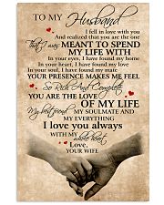 To My Husband You Are The Love Of My Life 11x17 Poster front