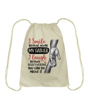 I Smile Because You're My Father - For Dad Drawstring Bag tile