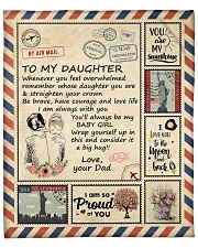 I Love You To The Moon And Back Dad-To-Daughter Fleece Blanket - 50" x 60" front