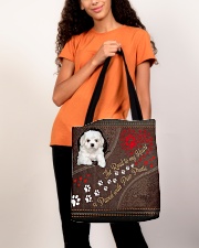 Coton-de-Tulear-dog-the-road-to-my-heart All-over Tote aos-all-over-tote-lifestyle-front-06